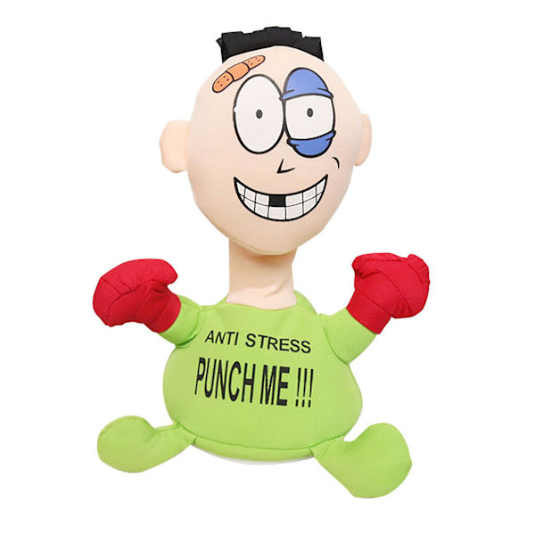 Punch The Villain Punch Me Elektrisk Plysjlegetøj Udluftning Skrig Green