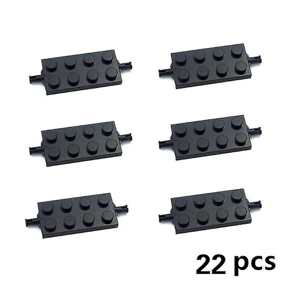 48 st Moc Bricks City Hjulset Tekniska Delar Kreativa Byggklossar Bil Lastbil Fordon Hjul Däck Axel Tillbehör Leksaker Barn 22 pcs