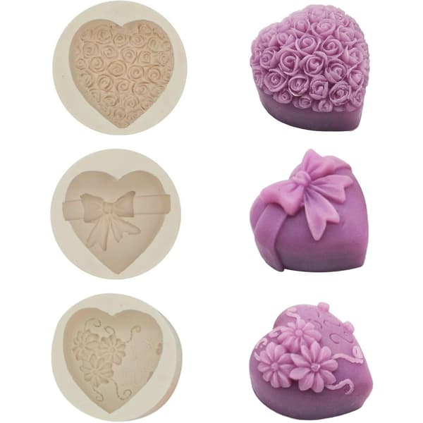 3D Rose Mousse Kage Silikoneform