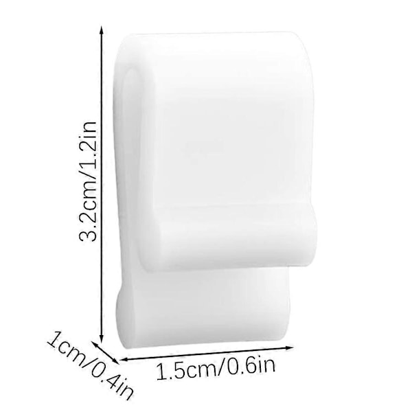 Hollannin uunin kannen suojaklipsit Le Creusetille, Staubille ja Tramontinalle - Ehkäisee sirpaleita ja naarmuja white 6pcs