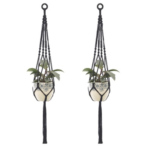 Macrame Hängande Planter, 2 st Macrame Växt Hängare för Blommor