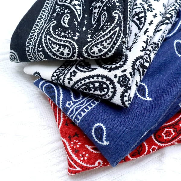 Set med 4 hårband för kvinnor Boho Floal Style Criss Cross Head W,ZQKLA