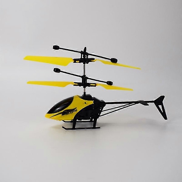 Legetøjs Induktionsflyvende Helikopter Speed Drone Legetøj BLÅ COD KK5555-God Helicopter Yellow