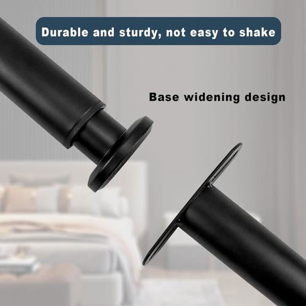 Sängben, sängbasfötter, justerbara sängben i metall för sängbas, garderob, soffa 18-33cm - Set om 4