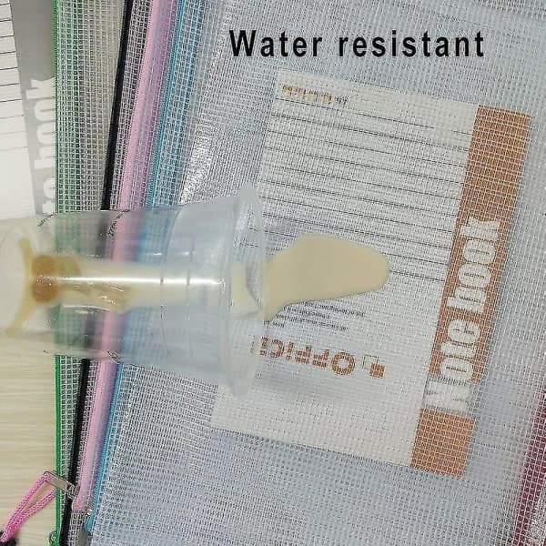 Plastlommer - 24 stk Plastmapper Dokumentlommer A5 Ziplock-poser Plastlommer Gave