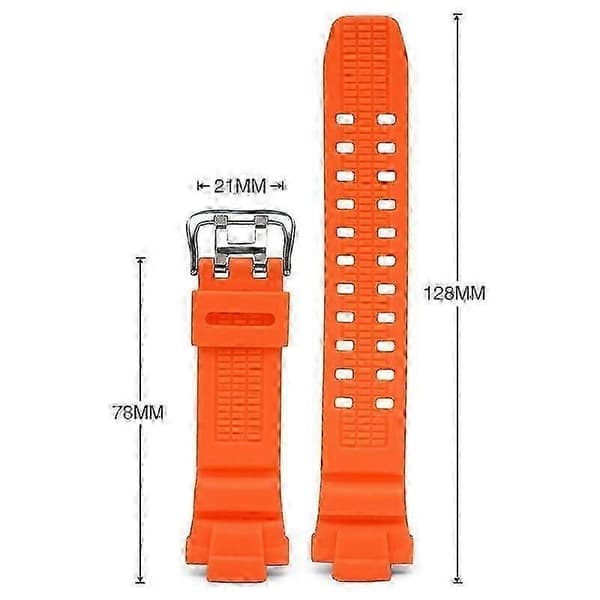 Til Casio G-Shock GW-3500B GW-3000B GW-2000 G-1200B G-1250B Urrem TPU Rem zZ Orange