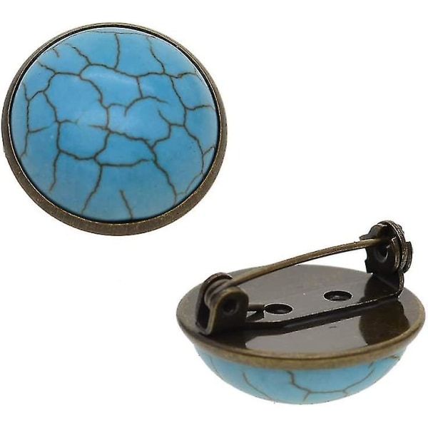 10 st Brooch Spännen Pin Bas Blank Cabochon Brickor Baksidor Passar 25mm Runda Cabochons För Badge, Corsage, Namnskyltar Och Smyckestillverkning - Vit, A