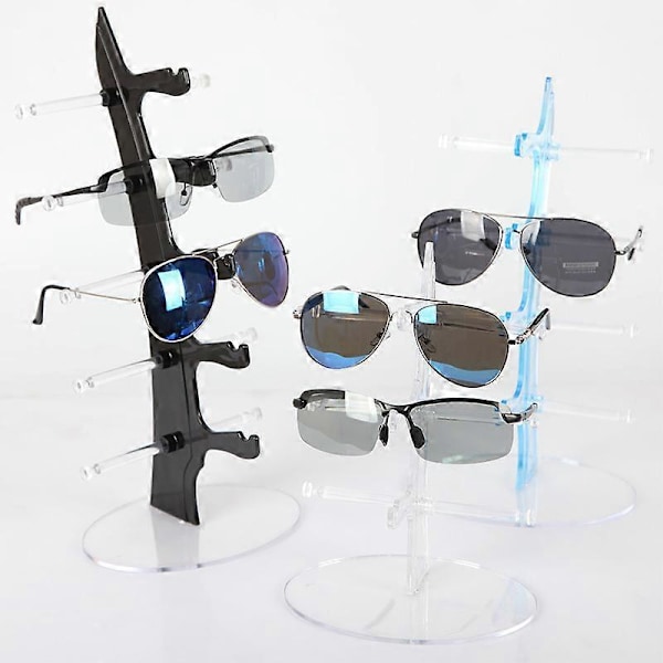 Glasögonställ  Solglasögon- och Glasögonorganisatör för Stilfull Förvaring och Presentation black Four pairs of eye di
