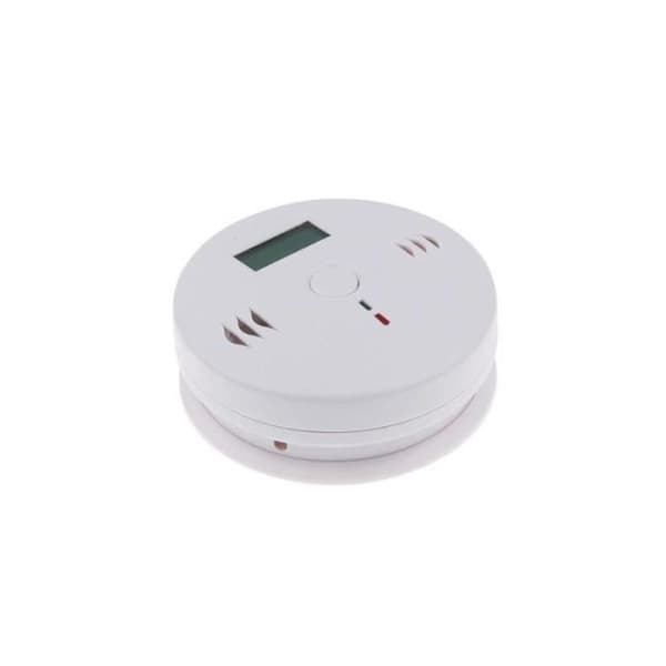 Kuliltealarm - LCD CO - Trådløs strømforsyning - 50 ppm følsomhed - Hvid