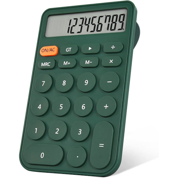 Skrivebordsregnemaskin for studenter, 12-sifret LCD-skjerm, grunnleggende skrivebordslommeregnere for skolekontorhjem