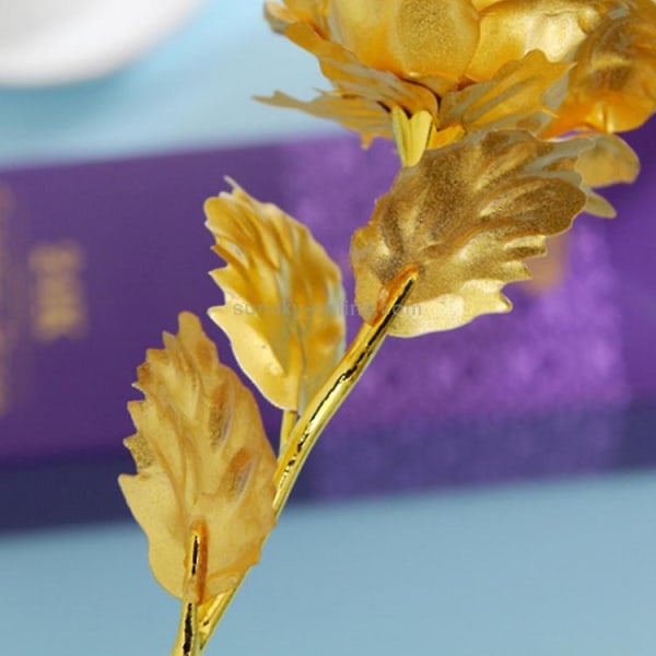 24k Gold Folio Roses Ystävänpäivä Ystävänpäivä Lahja Gold Roses (väri satunnainen toimitus)