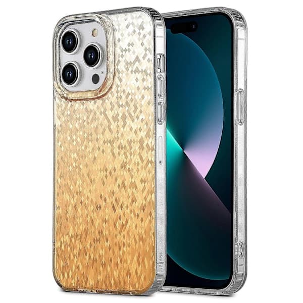 Etui til iPhone 14 Pro Max Dobbeltsidet IMD PC+TPU Stødsikkert Telefonetui