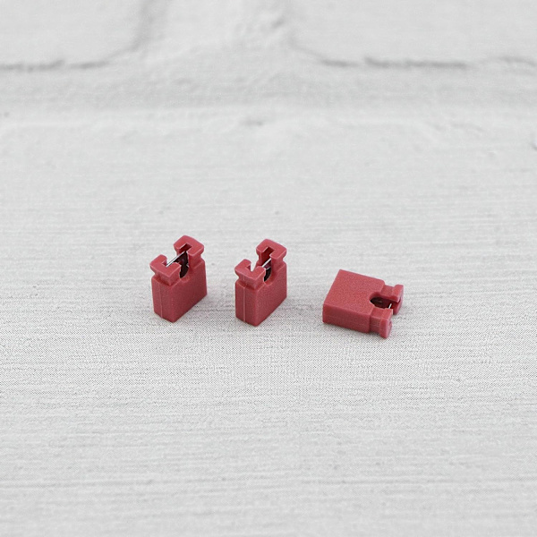 200 st 2-terminal öppen topp jumper cap 2,54 mm standard dator jumper caps mini jumper cap kontakttillbehör för hårddiskar kretskort röd
