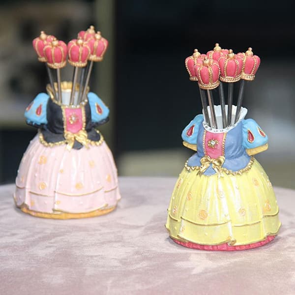 Köksalladsgaffel Fruktgaffel Tegaffel Snackstårta Dessertservering Hållbar