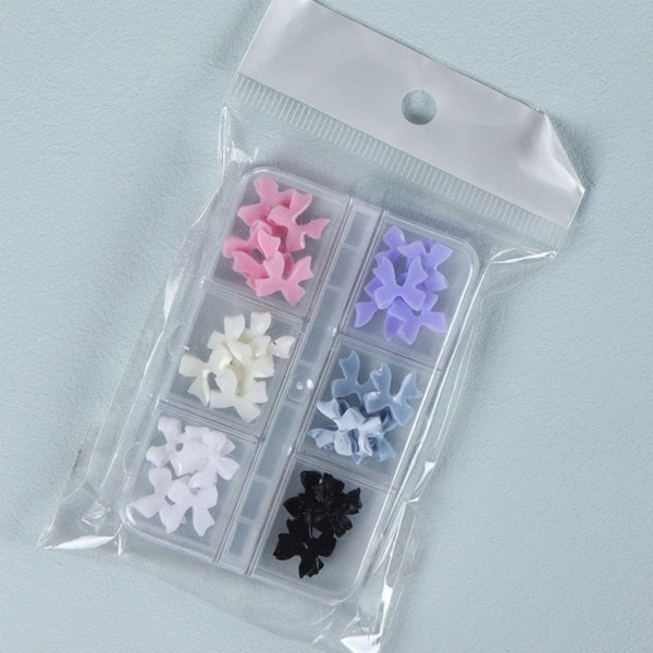 30 stk. Resin Bowknots Neglekunst 3D Buer Prydgenstande Smykker DIY UV Gel Design Søde Manicure Tilbehør