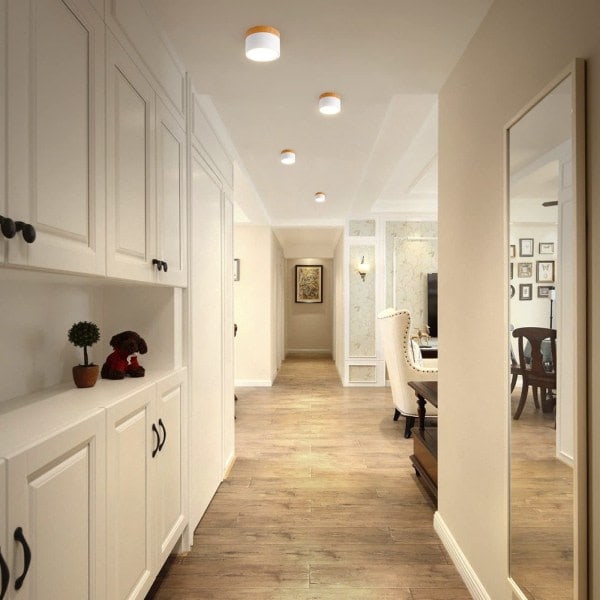 LED-loftlampe 12W IP65 Downlight 3000K 1080LM Loftlampe