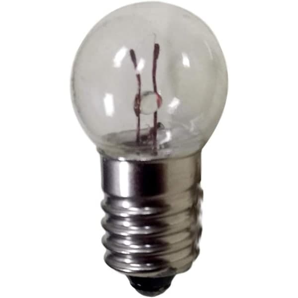 DC 50 st E10 2,5V 0,3A Varmvit Miniatyrlampa Skruvbas