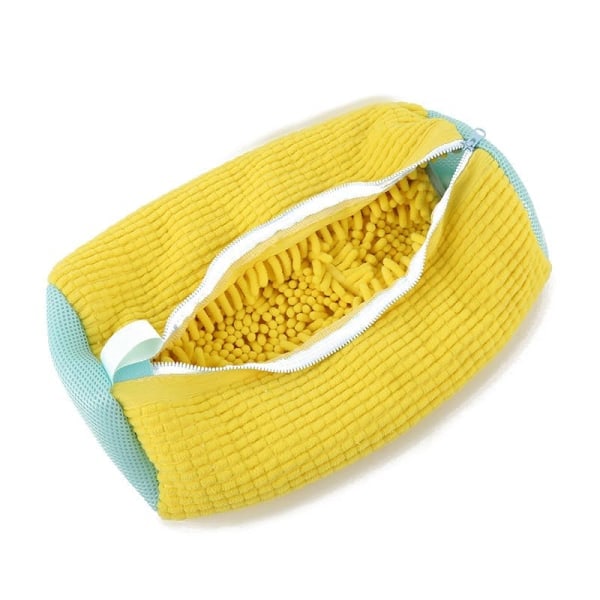 2024 bomullssko vaskeripose vaskeripose fluffy fibre fjerner enkelt smuss Anti-deformasjon Yellow 1pc