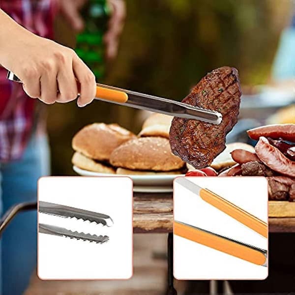 3 Størrelser Grillklyper Profesjonelle Grillklyper Rustfritt Stål Grillklyper Kraftige Grillklyper