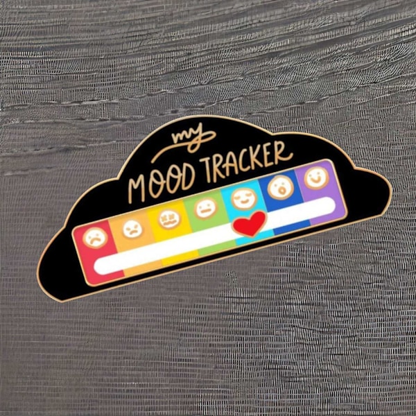 Min Sociale Batteri Stemnings-Broche Nål - Sjov Interaktiv Emali Badge Gave 2024 Red