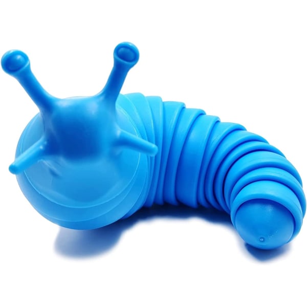 Leksak Artikulerande Stim Toy Blue,Toy,Jumbo Sniglar Vänlig ledad snigel Stress relief Sensoriska leksaker Fingertops Leksaker för barn Vuxna Present