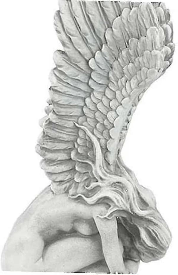 2026 - Englestatuepynt Forløsningsengel Skulptur Kunst Englevinger Statue Harpiksutstilling