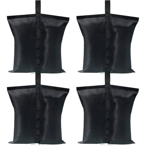 Set med 4 sandsäckar för dressing, PVC, 7-9KG, svart
