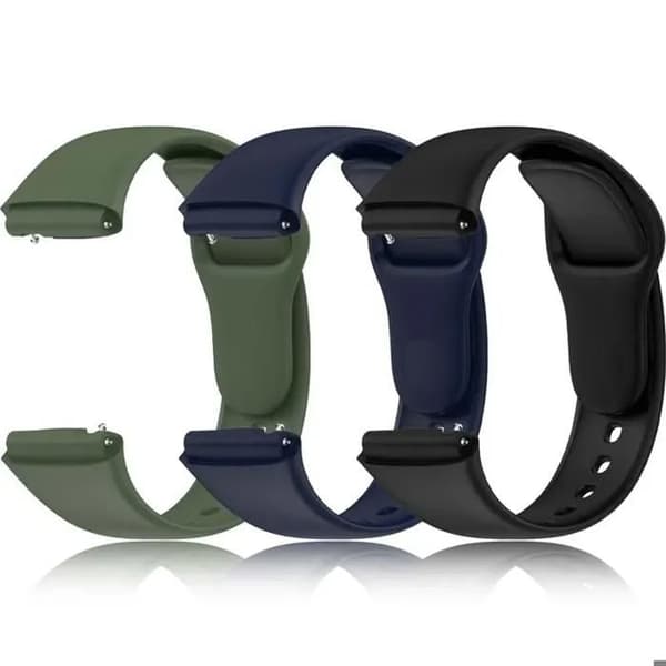 Udskiftningsrem - REDMI WATCH 3 ACTIVE - 3-pak farver - Åndbart porøst materiale - Quick-release stift