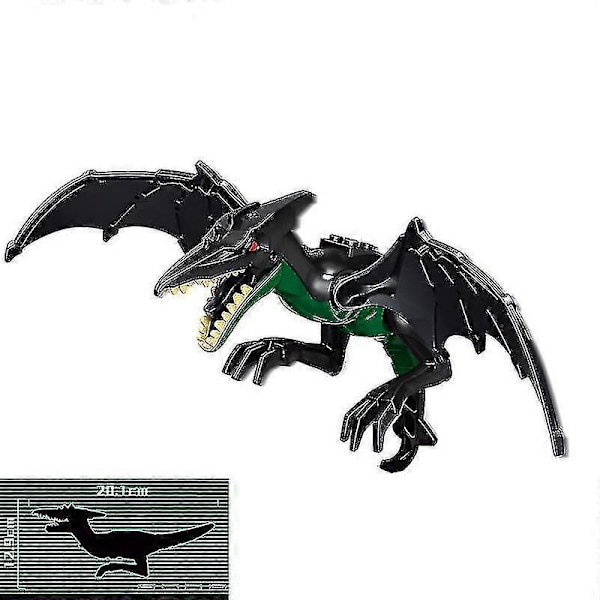 1 stk Jurassic Stor Dinosaur Byggeklodser T-rex Quetzalcoatlus Baryonyx Actionfigurer Legetøj til Børn Gaver Pterosaur A