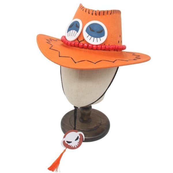 Fire Fist Ace Cosplay - One Piece Anime Tecknad Hatt