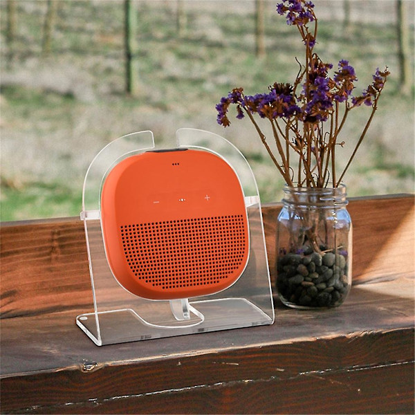 Akryl Högtalarstativ för skrivbord Smart Högtalarhållare för Bose SoundLink Micro Transparent