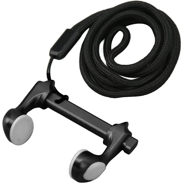 Svømmenese klips, justerbar profesjonell dykking nese plugger aluminiumlegering surfing nese stopper med anti tapt tau for voksne, barn, fridykking