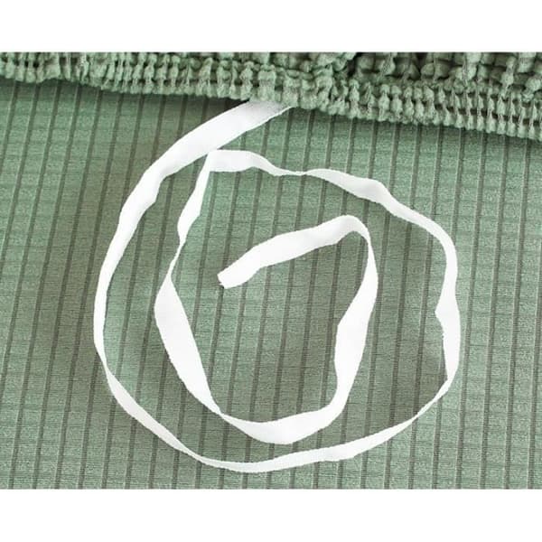 Sofföverdrag för 3+2-sits hörnsoffa i polyester - Skogsgrön (Asymmetrisk L) 140–185 / 190–235 cm