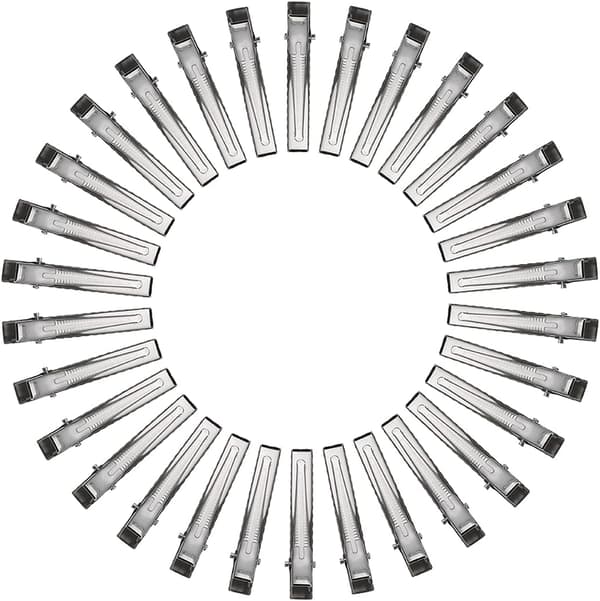 50 stk. metal krokodille hårklemmer (40 mm)