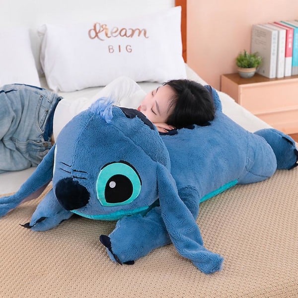 Disney Lilo ja Stitch -pehmolelut, tyynyt anime-nukkeilla nukkumiseen, lapsille, tytöille, syntymäpäivälahja 45cm Stitch