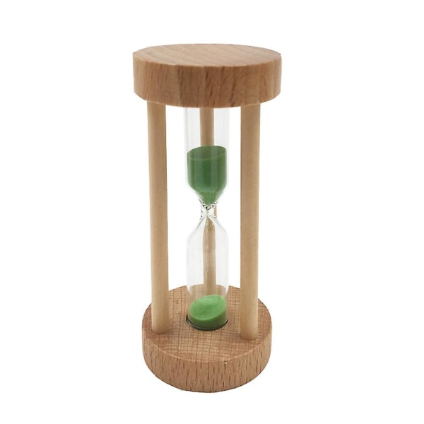 3 min puinen hiekkalasi tiimalasi vihreä hiekka ajastin kello pöytä työpöydän koristelu