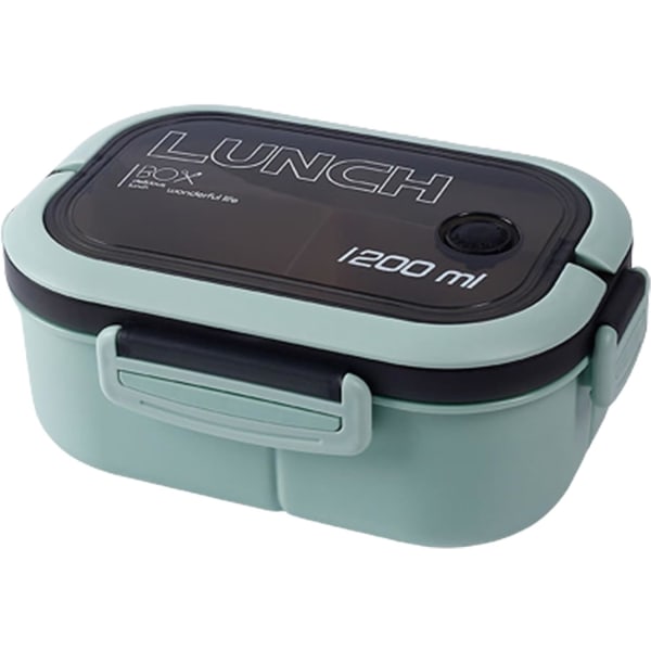Lunch Box, 1200 ml Bento Lunch Box itsekuumeneva vuototiivis, 3-in-1 lokero, uudelleen käytettävät Bento Lunch Box -aterian valmistusastiat lapsille ja aikuisille