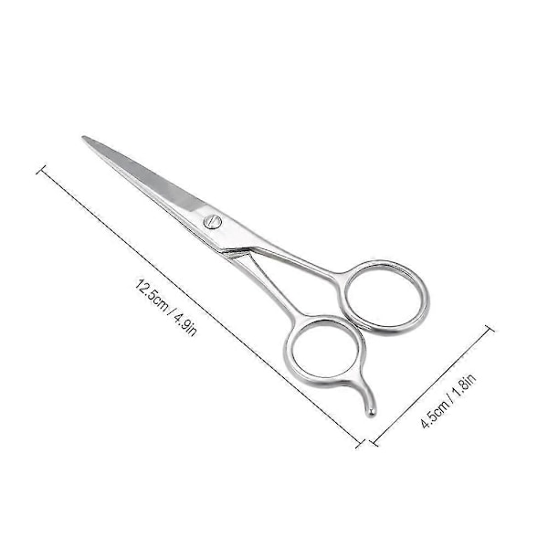 Skjegg-saks i rustfritt stål Bart-saks Barberingssaks Hårtrimmer