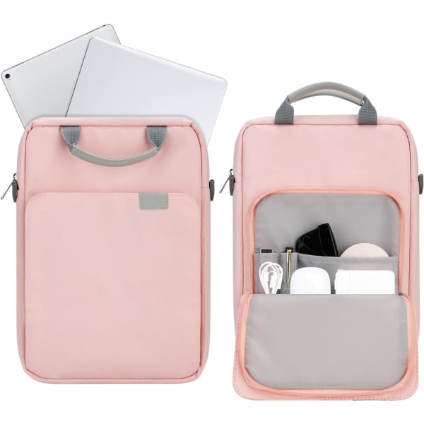 13-tommers bærbar PC-veske med skulderstropp og håndtak, veske for 13,3 Apple Macbook Air, Mac Pro med polstring