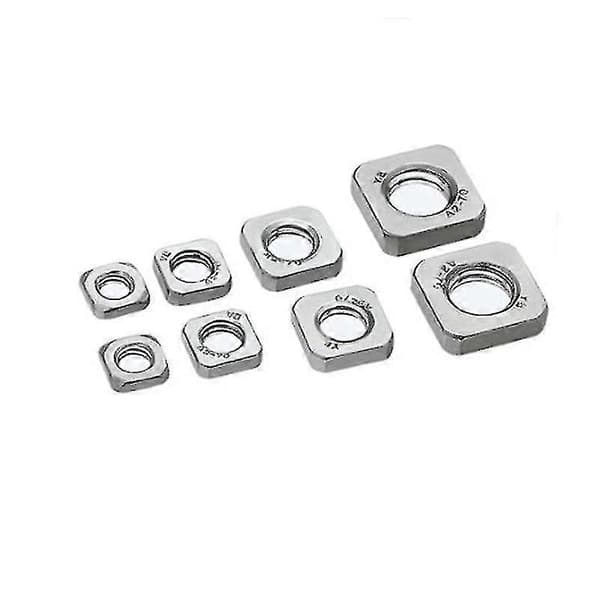 Firkantmuttere i rustfritt stål m3 50pcs
