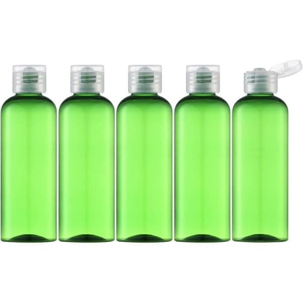 100 ml væskedispensere (pakke med 5), reisekosmetikkflasker, egnet for forretnings- og fritidsreiser.