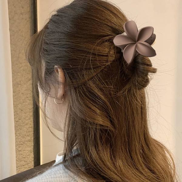 6 stk Blomster Hårklemme Klips Nonslip Matt Hårklemmer for Kvinner Tykt Hår til Tynt Hår Styling Tilbehør Søte Klemme Klips Hårklemme
