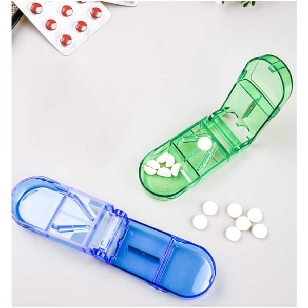 Opbevaring af piller til sundhedspleje + Easy Action Table Clipper Single Pack Grøn