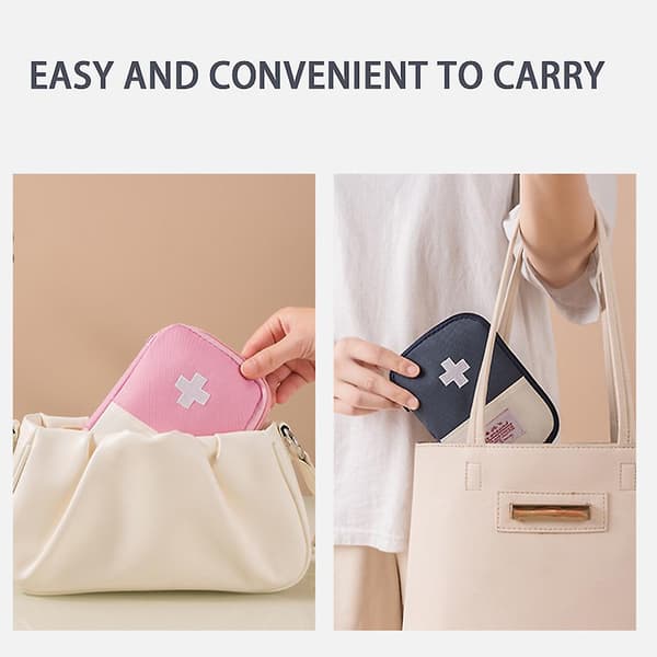 Opbevaringspose til medicin Mini tom nødhjælpspose til nødsituationer Yellow Extra Large
