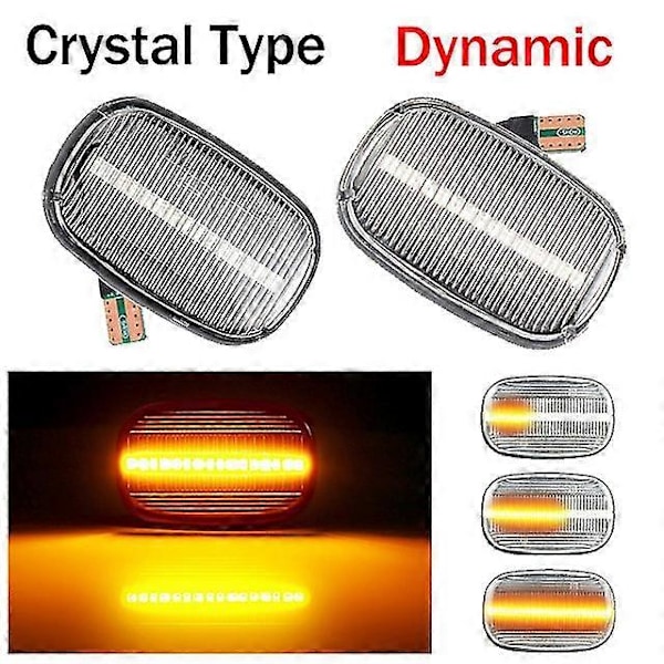 Dynamisk LED-Sidemarkerlys Blinklys til Celica T19 T20 23 Avensis Starlet Prius