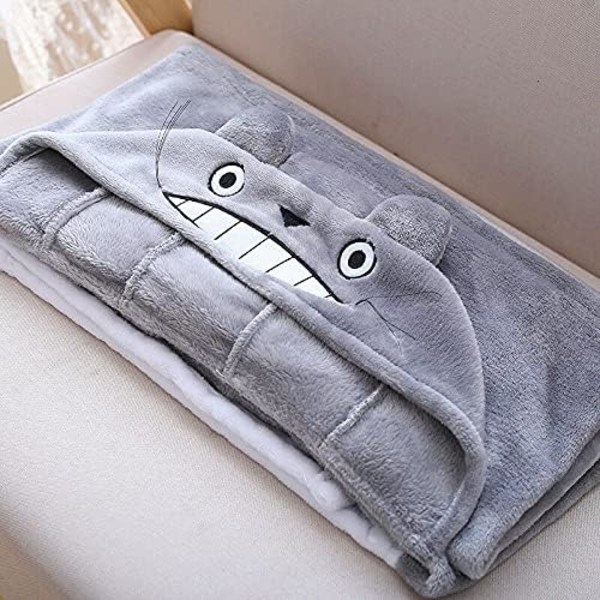 Min Nabo Totoro Tæppe Kappe Plys Kappe Sjal Rejse Nabo Komfortabel