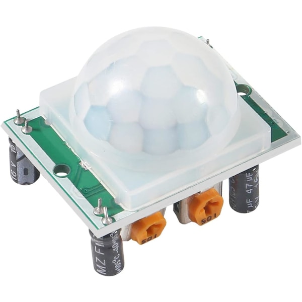 5 stk HC-SR501 PIR Infrarød Sensor IR Menneskekroppsbevegelsesmodul for Arduino for Raspberry Pi (Grønn)