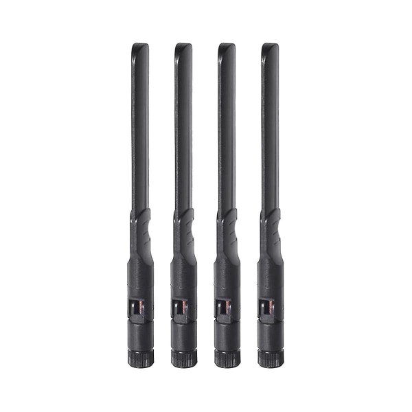 4 kpl Dual Band Wifi-antenni 2.4ghz 5ghz 5.8ghz 8dbi Mimo Rp-sma Miesten antenni Wi-Fi-reitittimen johdolle