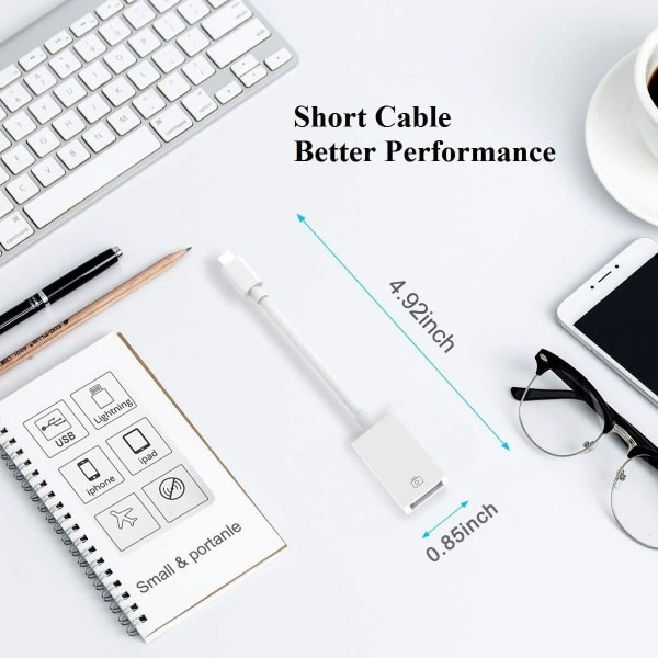 Lightning- USB kamerasovitin iPhonelle