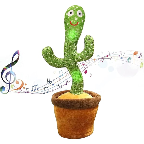 Dancing Cactus Toy Repeat What You Say, Talking Cactus Toy Singing Cactus Mimic Toy Baby Toys for Year Old Boys Girls Kids Gifts
